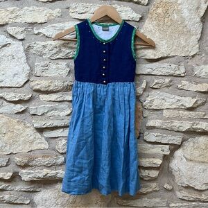 Vintage Geiger of Austria Tyrolean Linen dress Size 116